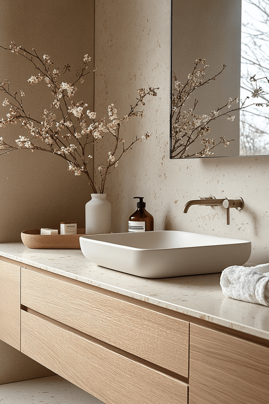 29 Japandi Bathroom Trends That Bring Harmony Home japandi bathroom