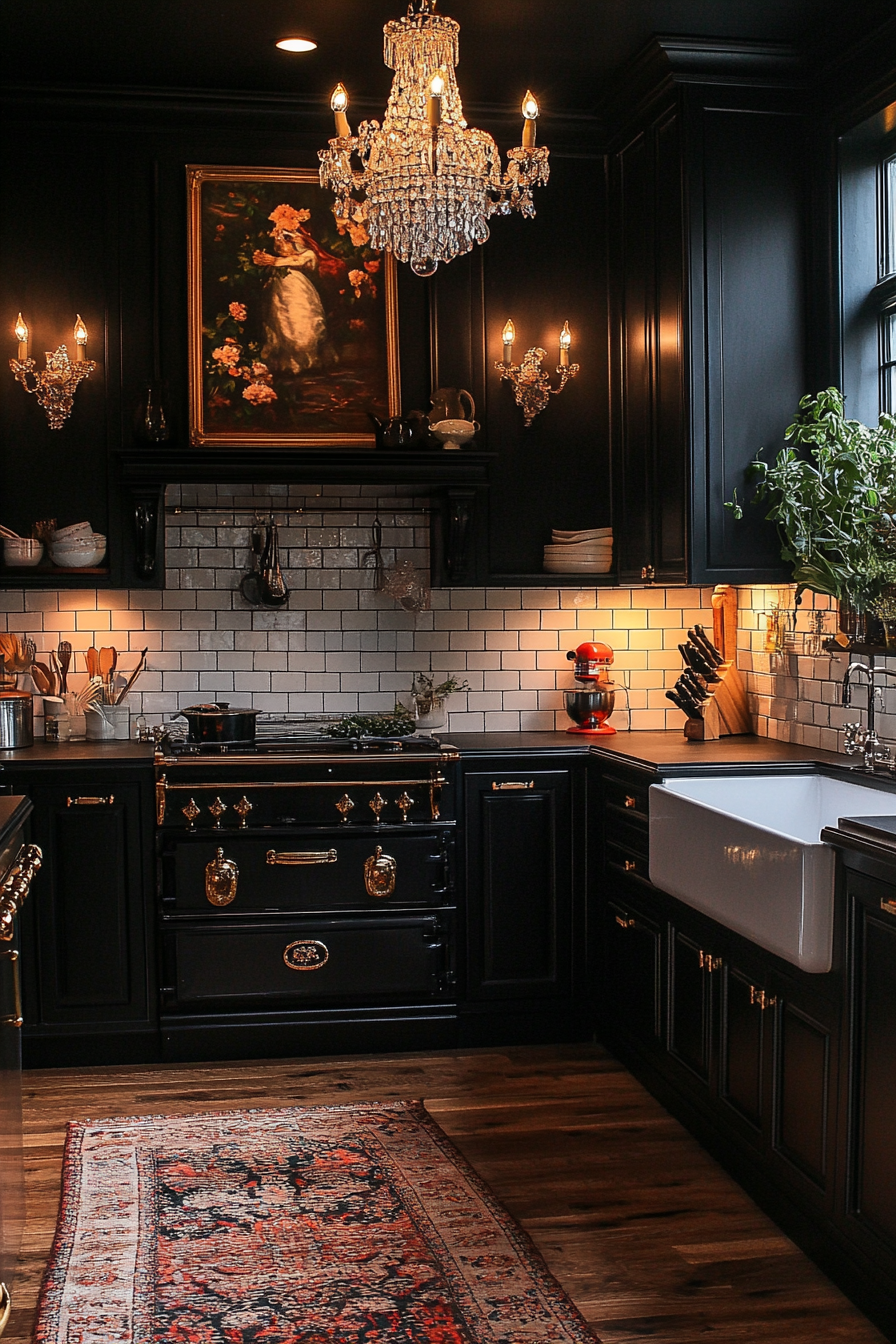 29 Whimsigoth Kitchen Makeovers for a Mystical Culinary Vibe whimsigoth kitchen