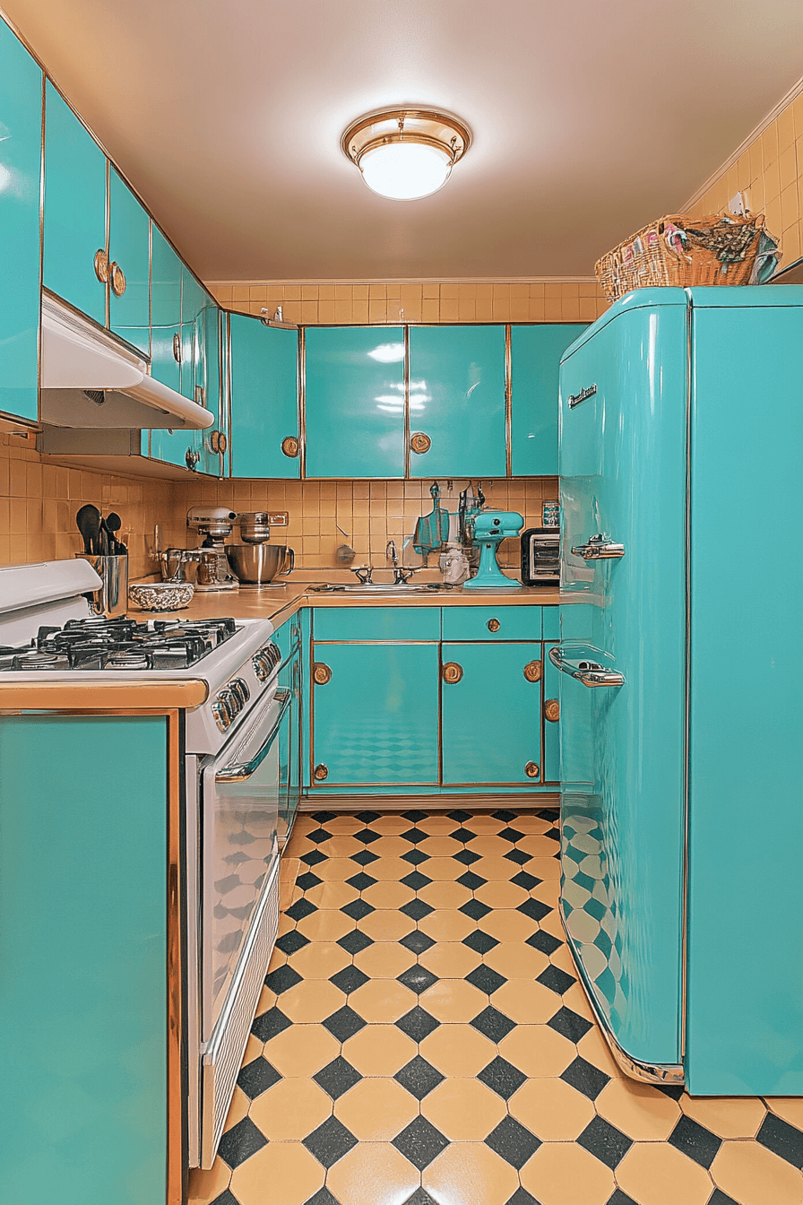 vintage kitchen cabinets