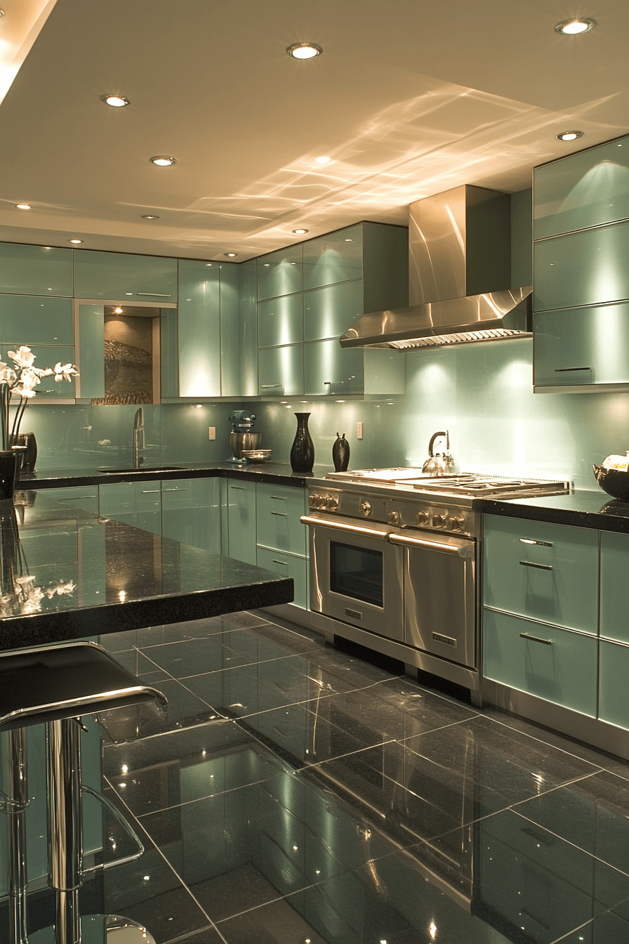 clary sage kitchen cabinets