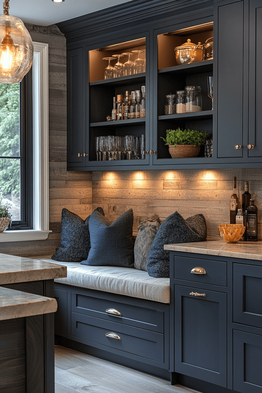 charcoal kitchen cabinets