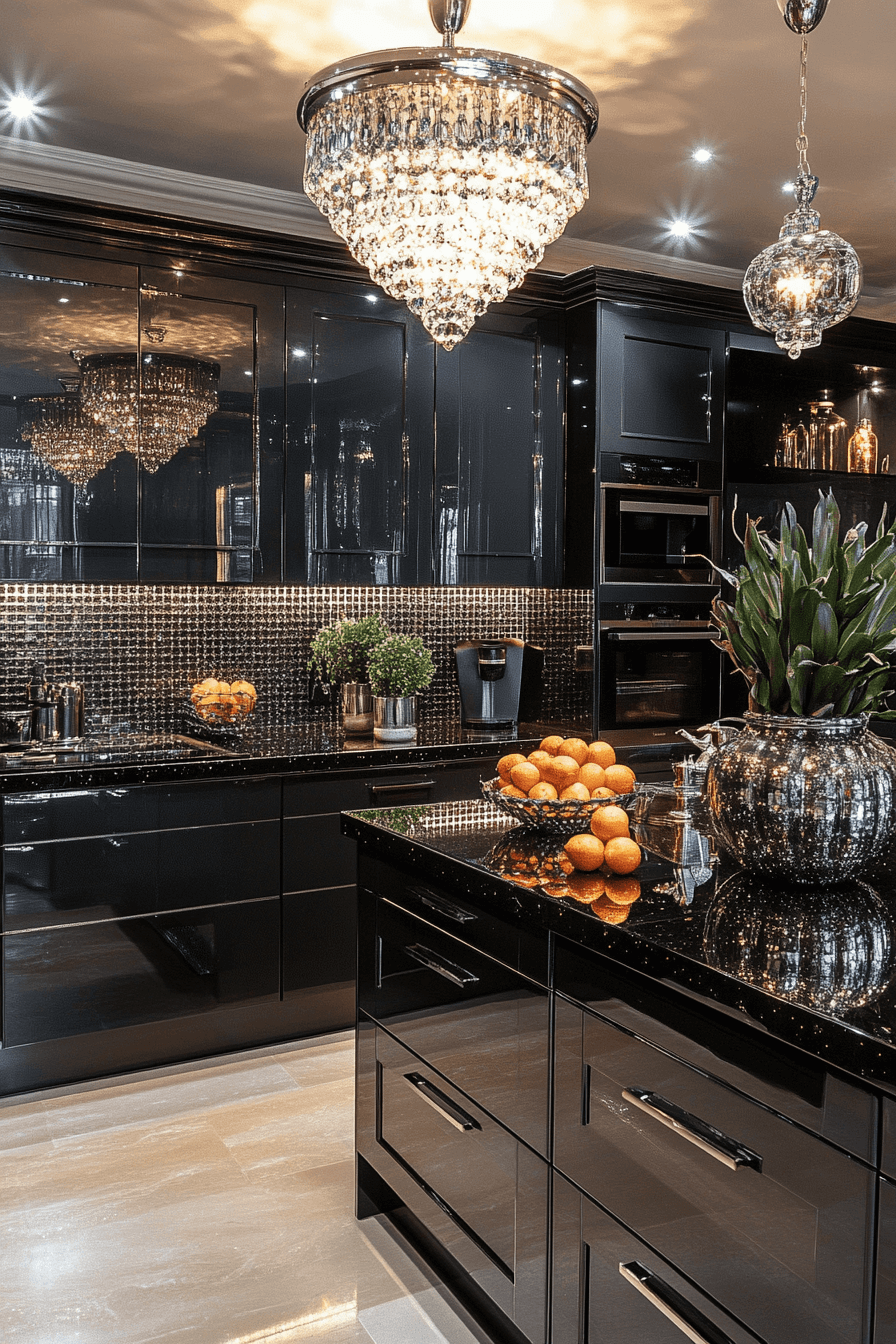 charcoal kitchen cabinets