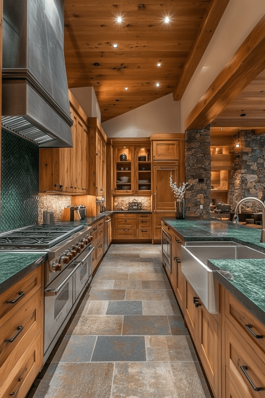 light brown cabinets kitchen