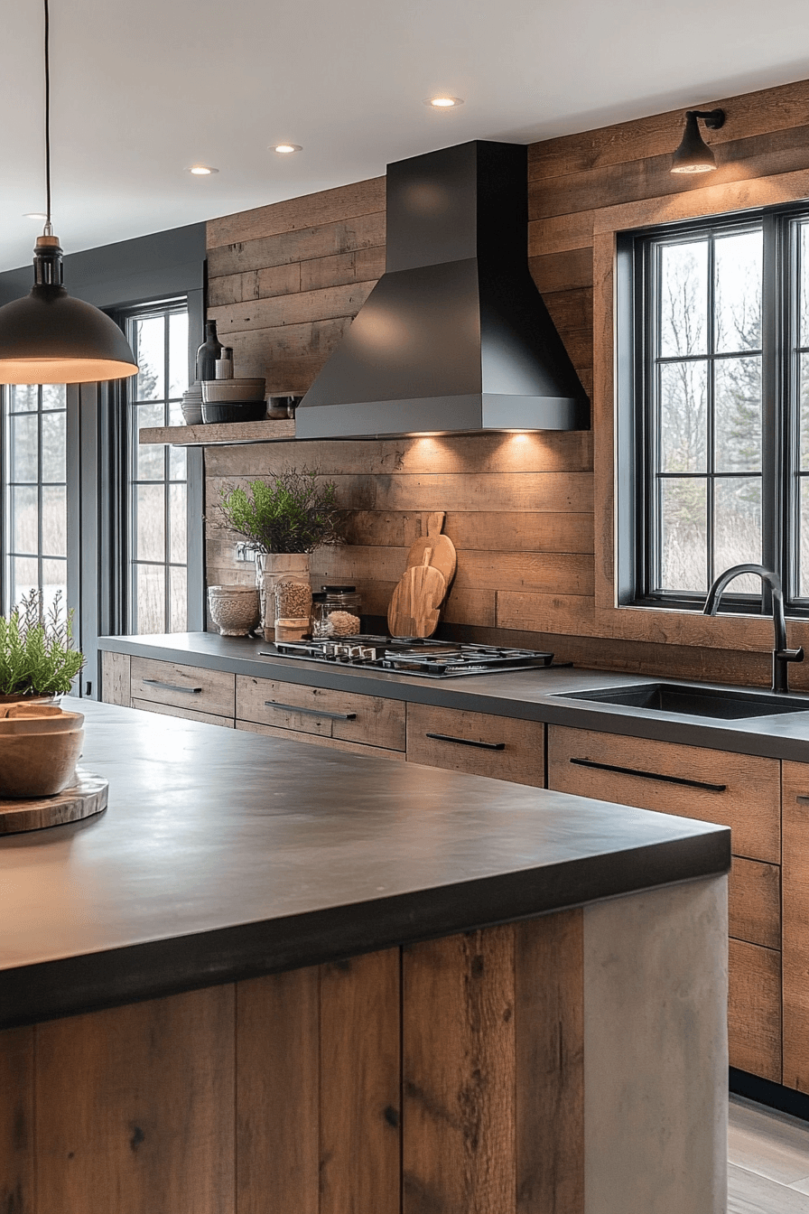 dark oak kitchen cabinets