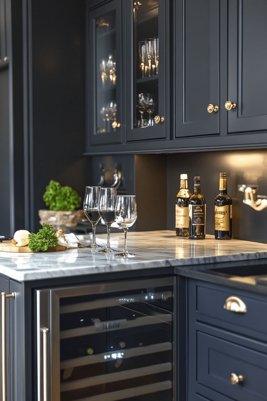 charcoal kitchen cabinets