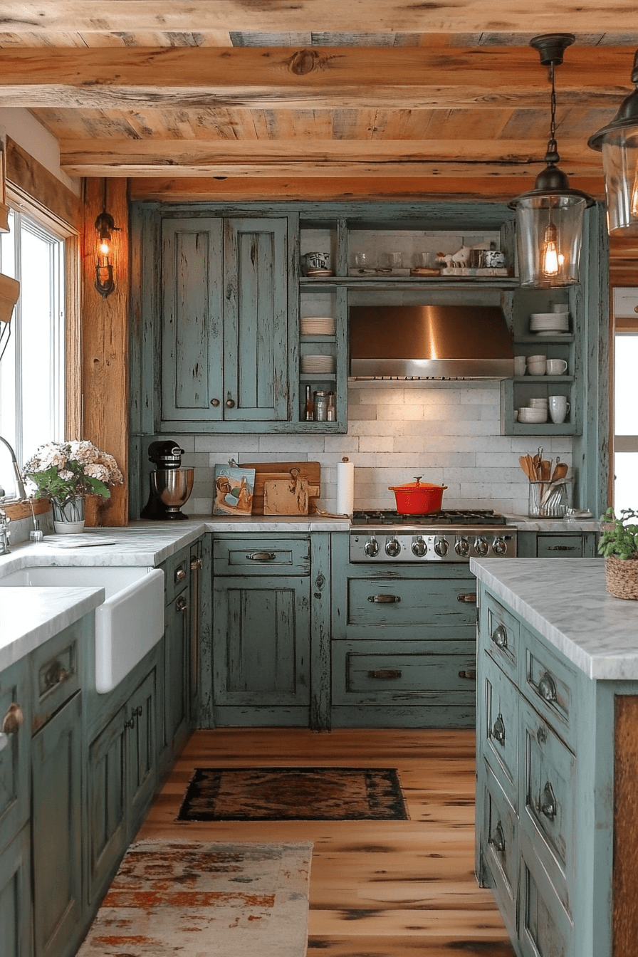 vintage kitchen cabinets