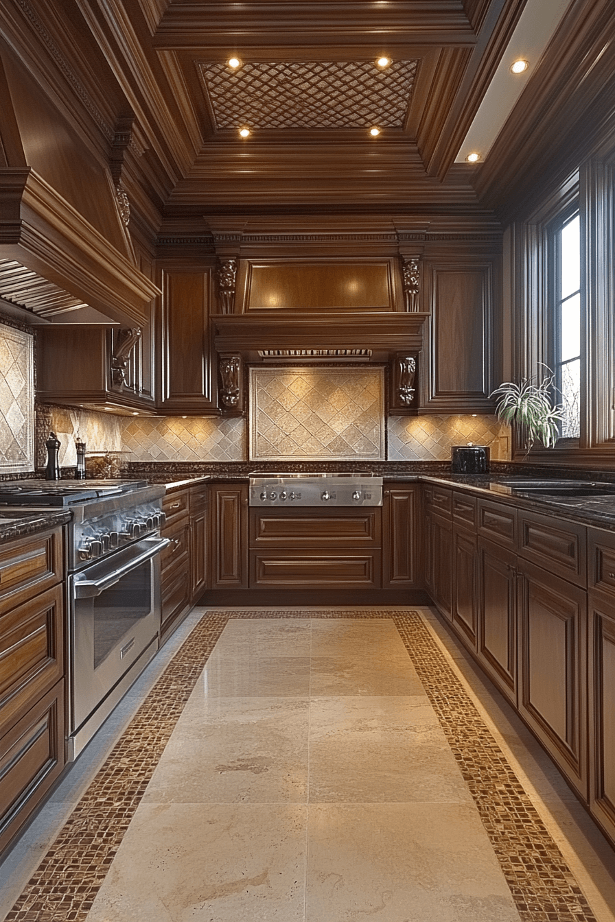 light brown cabinets kitchen