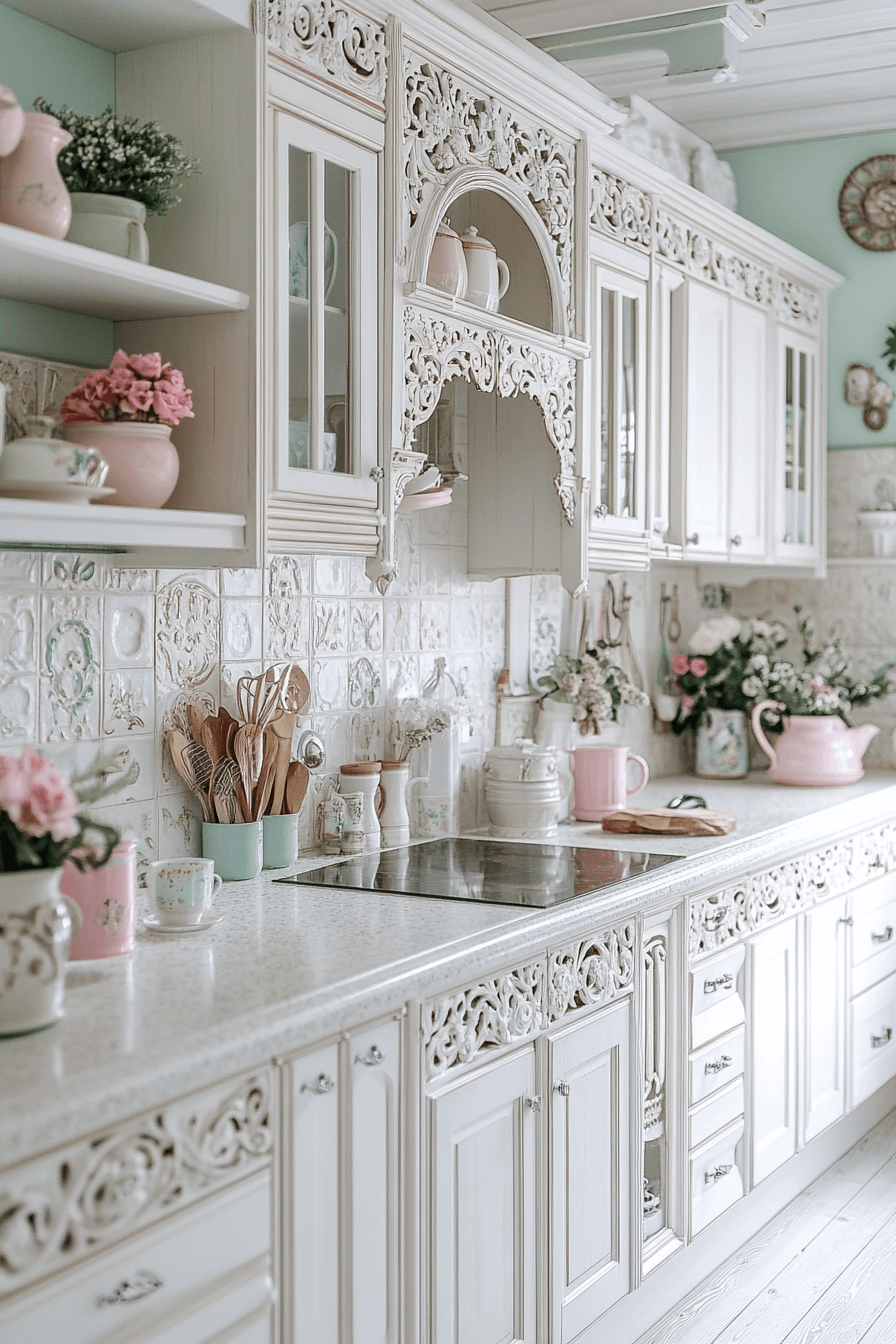 vintage kitchen cabinets
