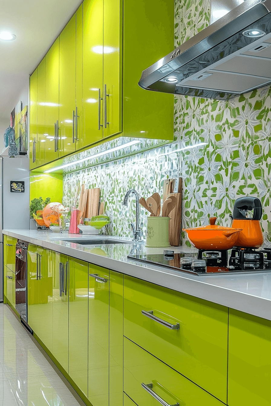 pewter green kitchen cabinets