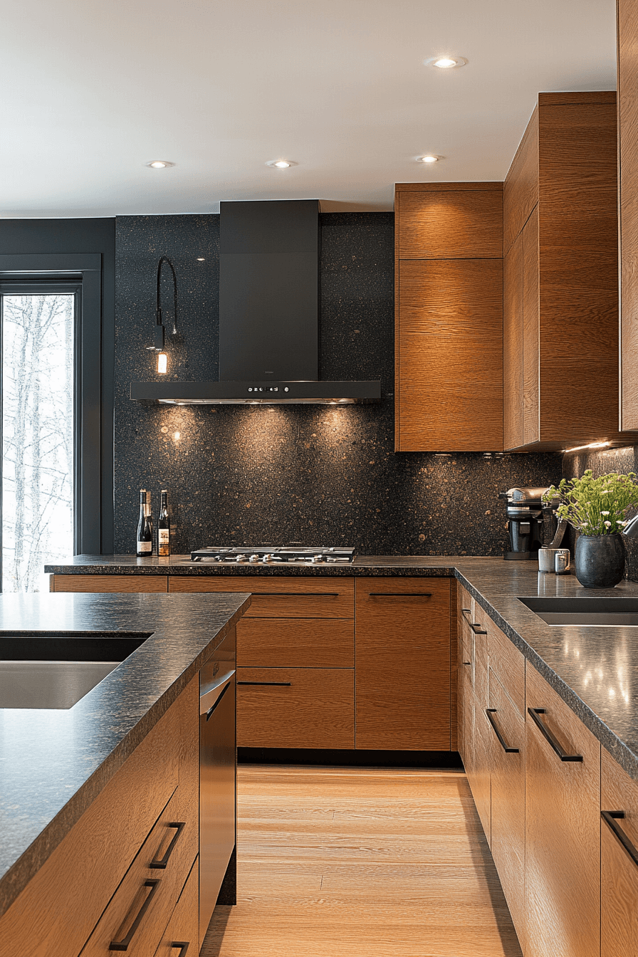 light brown cabinets kitchen