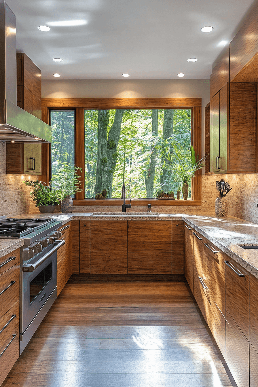 dark oak kitchen cabinets