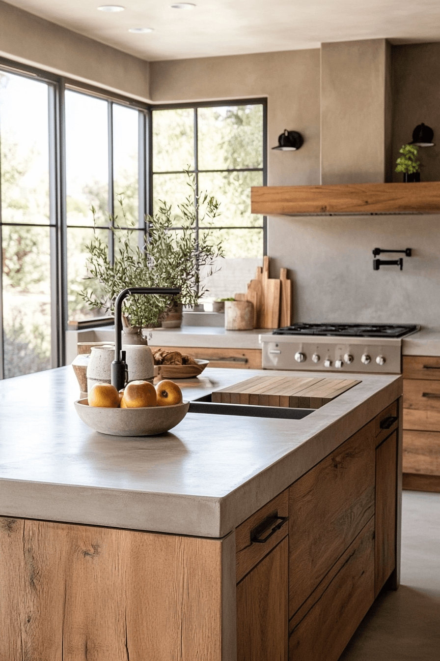 light brown cabinets kitchen