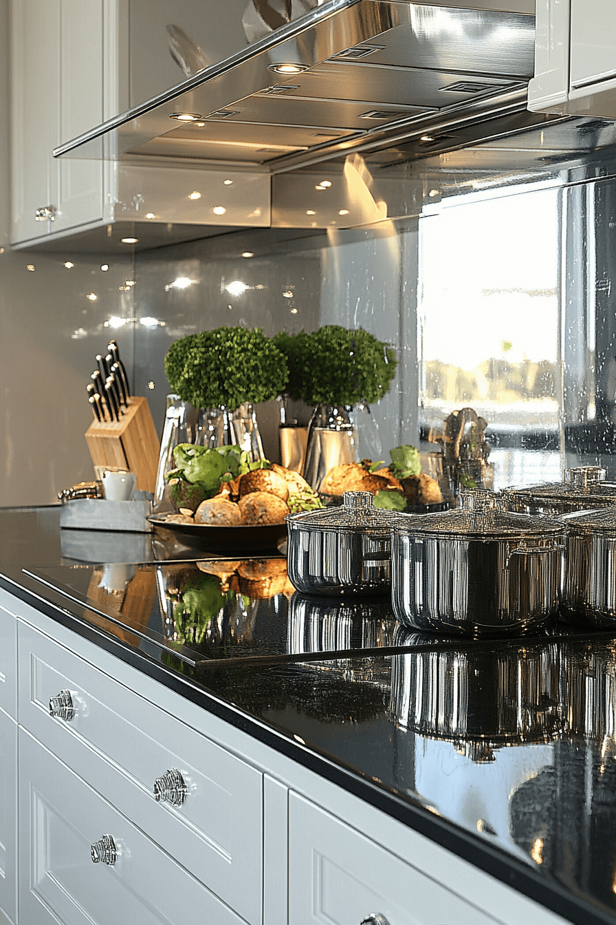 high gloss kitchen cabinets