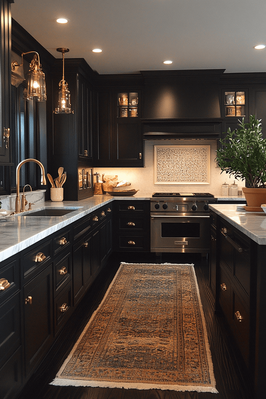 charcoal kitchen cabinets