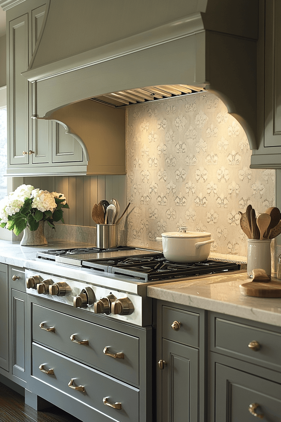 clary sage kitchen cabinets