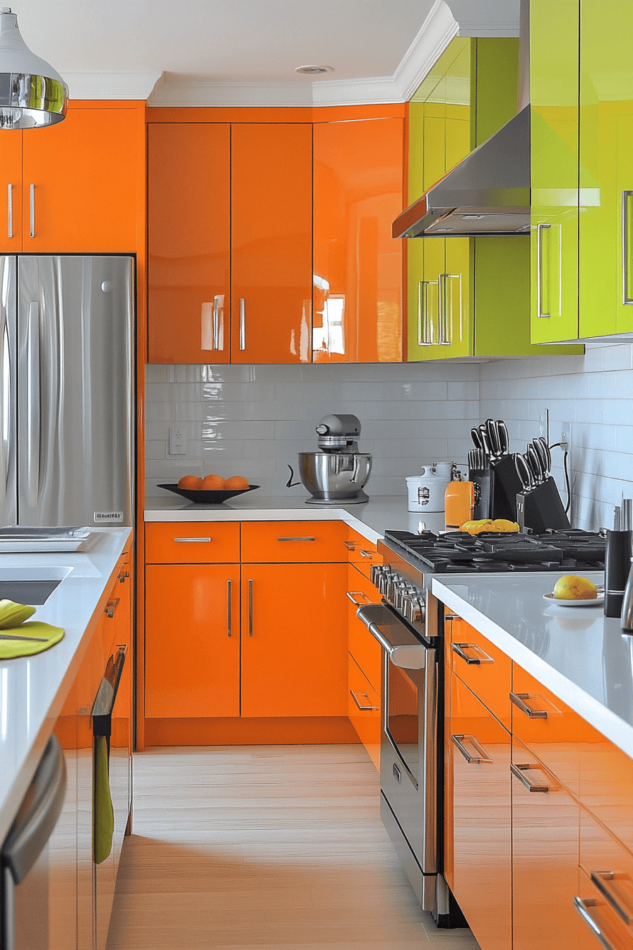 high gloss kitchen cabinets