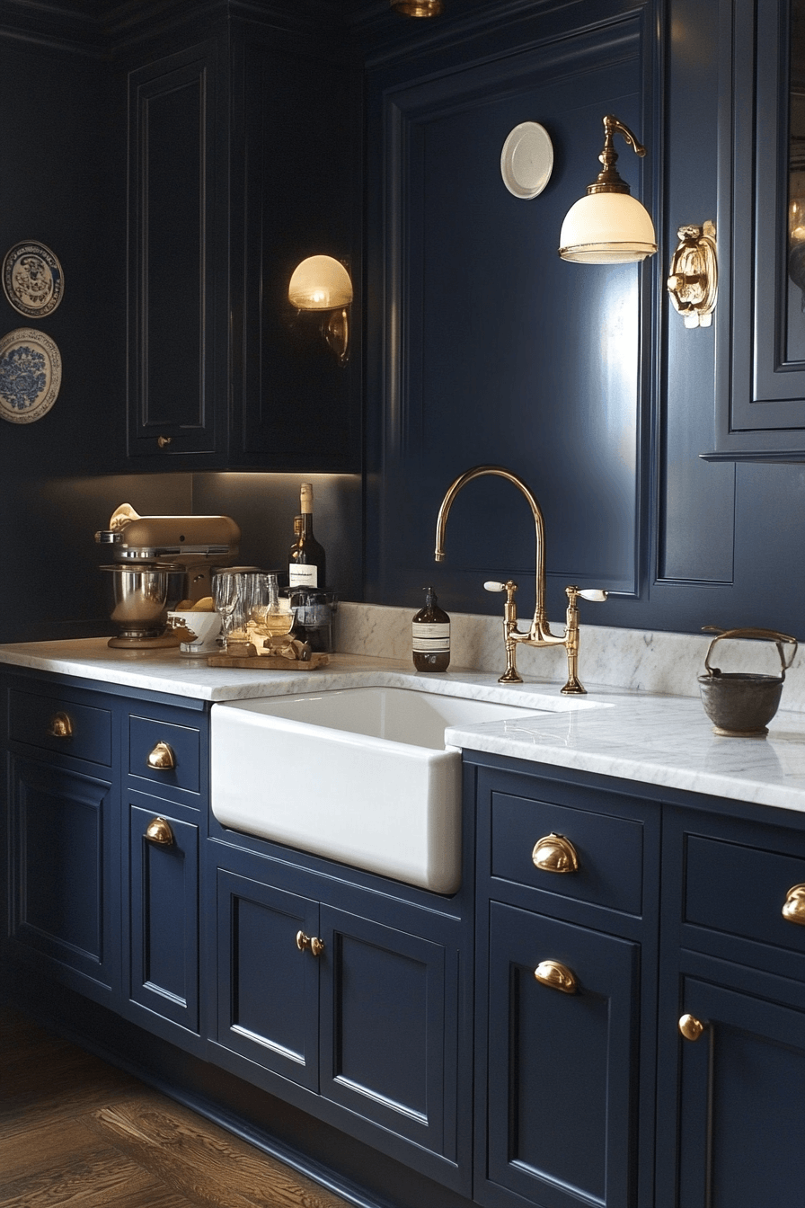 dark walnut kitchen cabinets