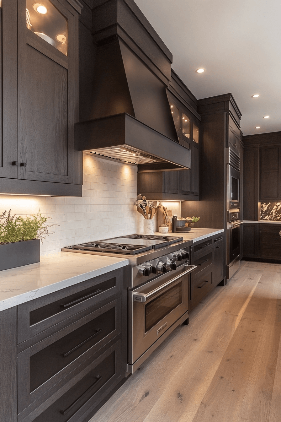charcoal gray kitchen cabinets