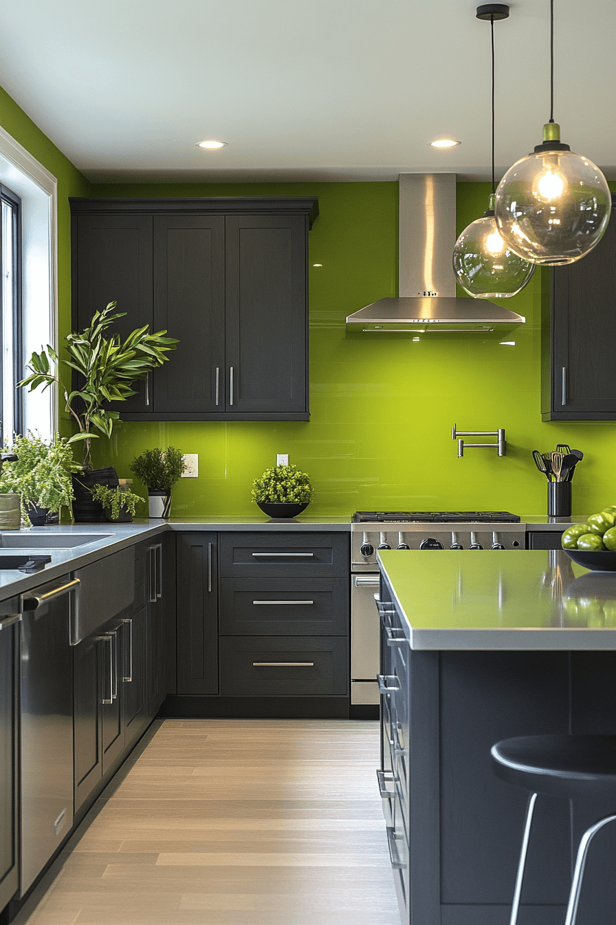 charcoal kitchen cabinets