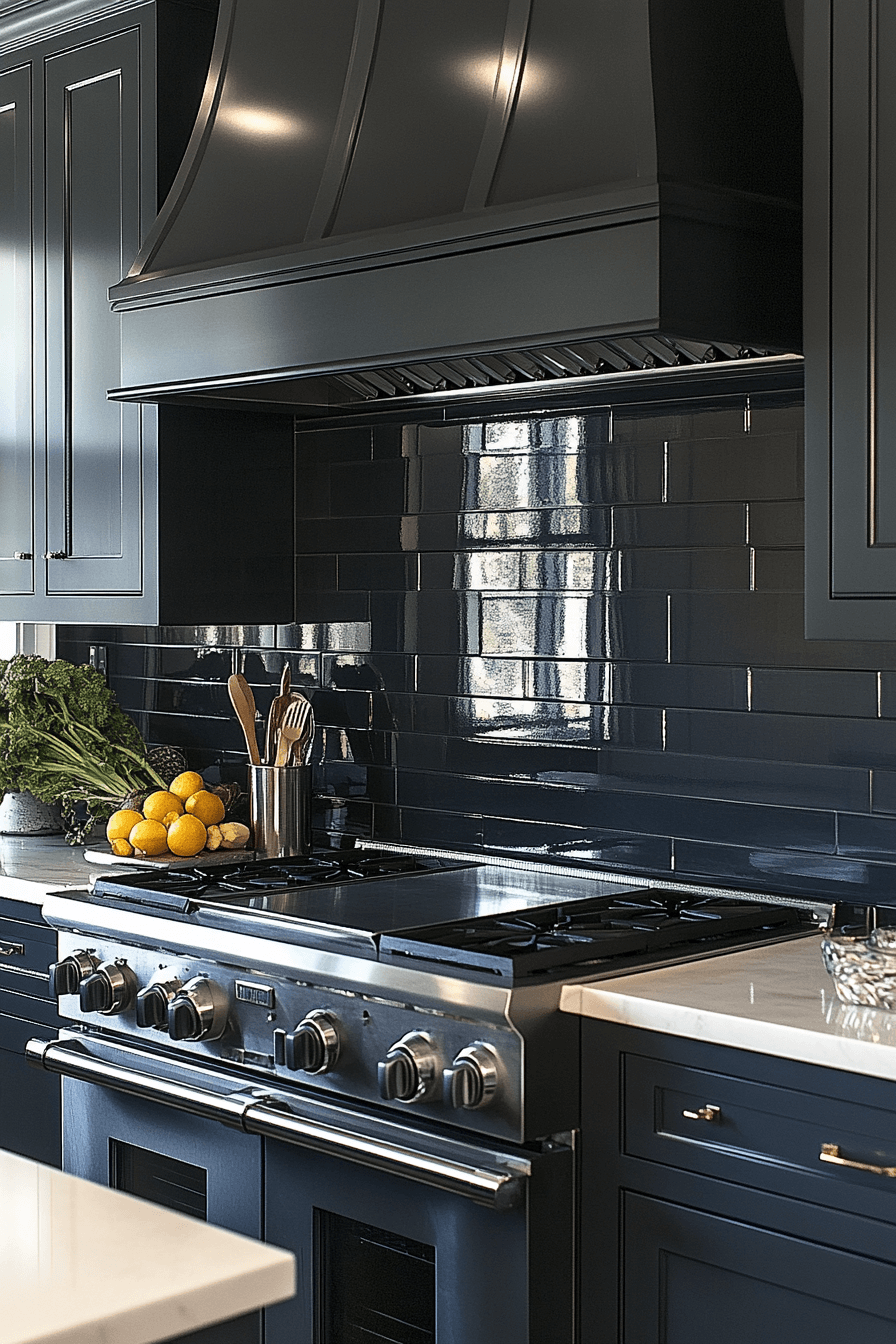charcoal gray kitchen cabinets