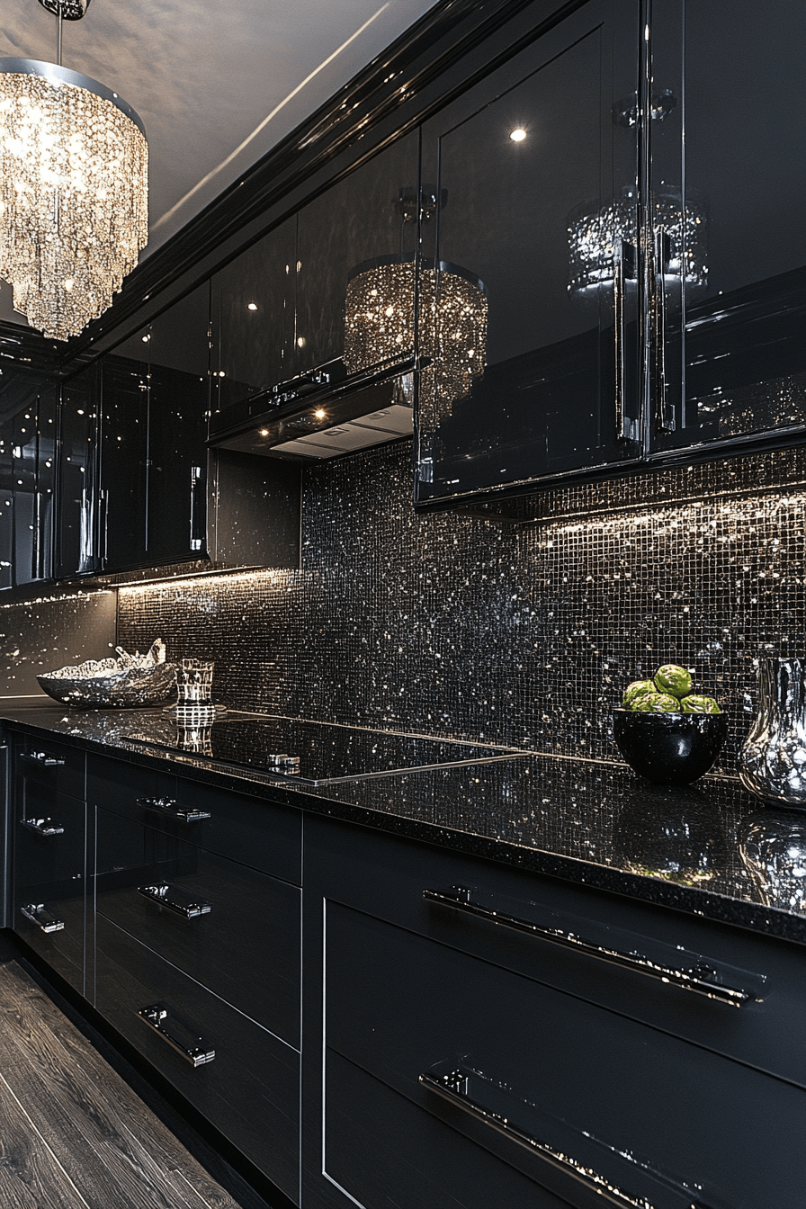 charcoal gray kitchen cabinets