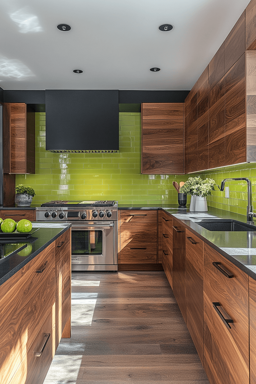 dark walnut kitchen cabinets