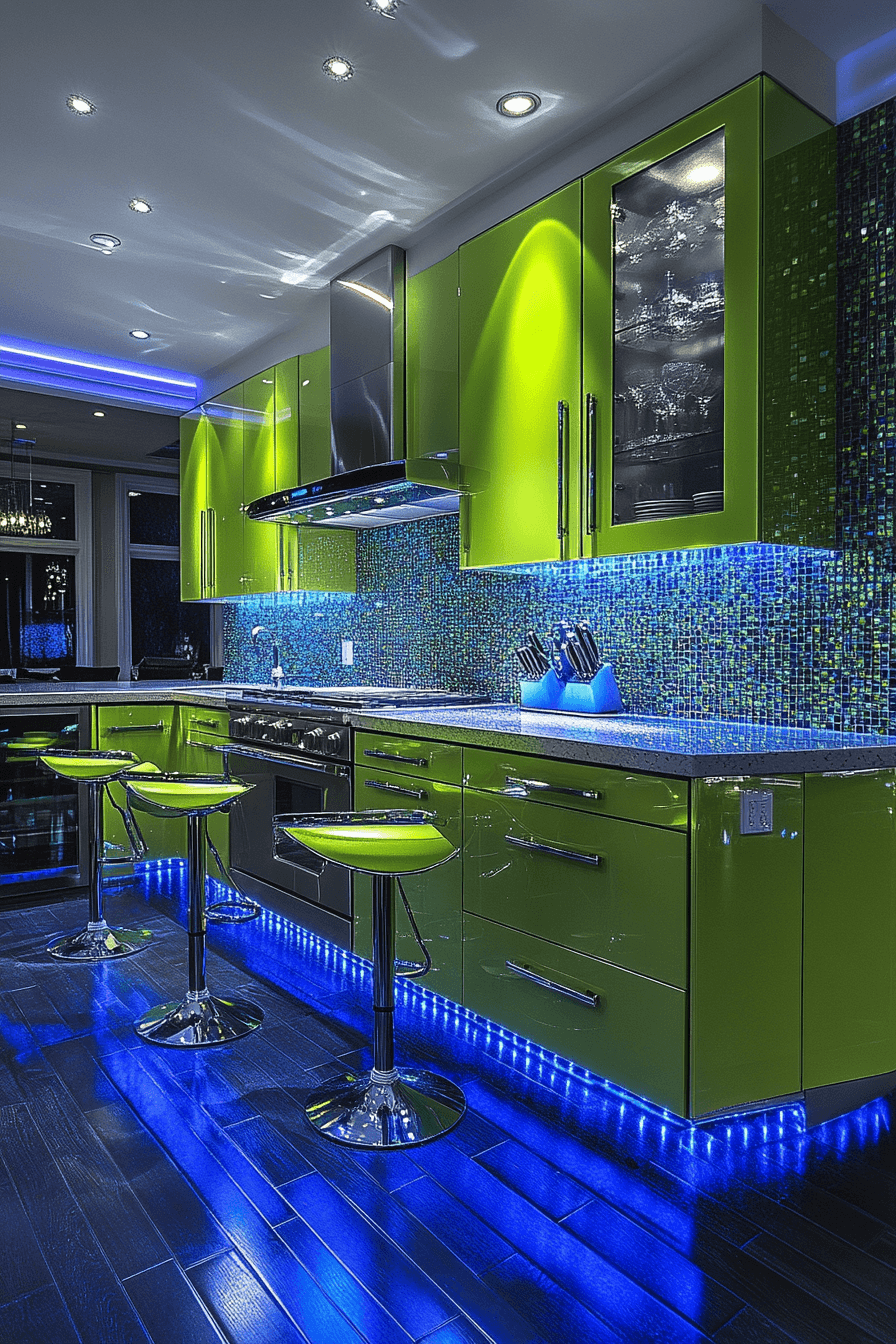 pewter green kitchen cabinets