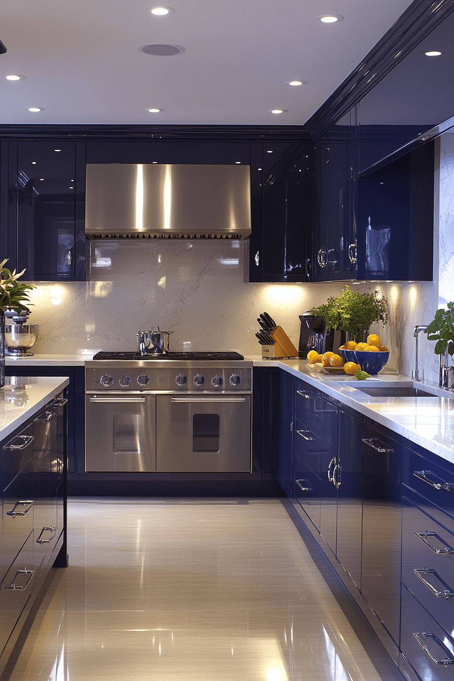 high gloss kitchen cabinets
