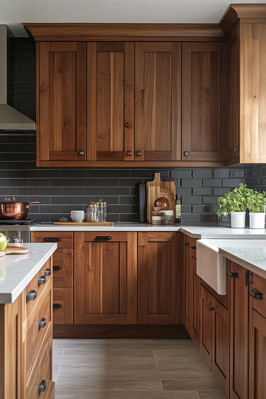 light brown cabinets kitchen