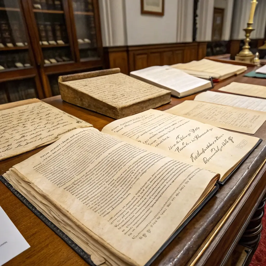 Unlock Berkeley's Hidden Treasures: 25+ Mind-Blowing Free Experiences You Can't Miss Ancient manuscripts with intricate handwriting displayed on an antique table under soft lighting at Bancroft Library