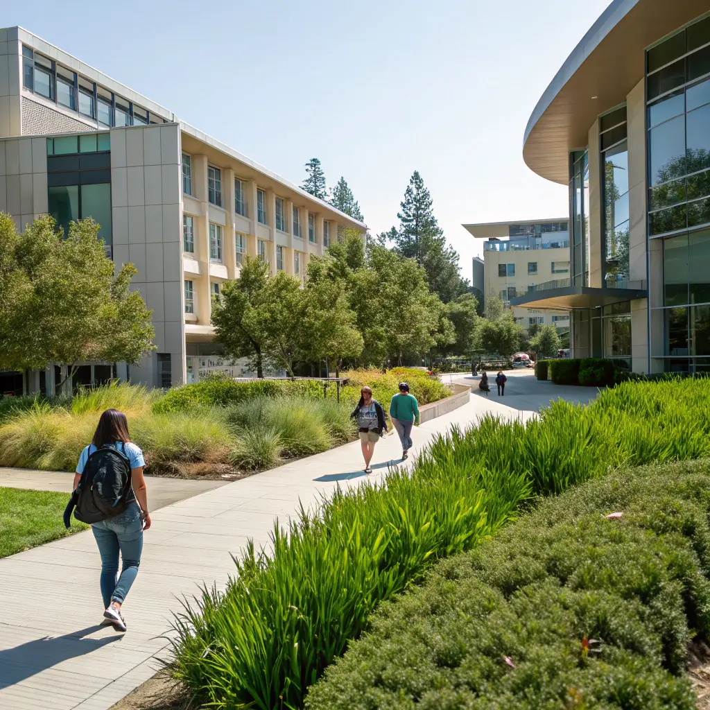 Free Things to Do in Davis: A Budget-Friendly Adventure Guide UC Davis campus scenic tour featuring modern architecture, green landscapes, students walking, and exterior of research facilities