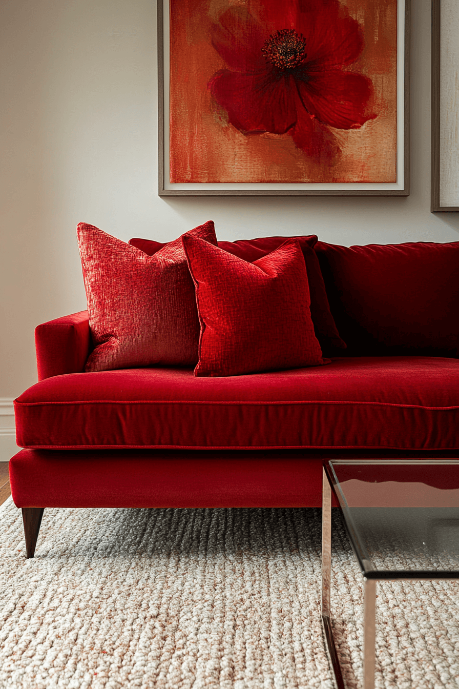 27+ Red Couch Living Room Ideas to Transform Small Spaces With Big Impact red couch living room