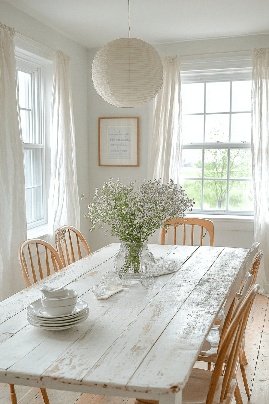 granny chic dining room