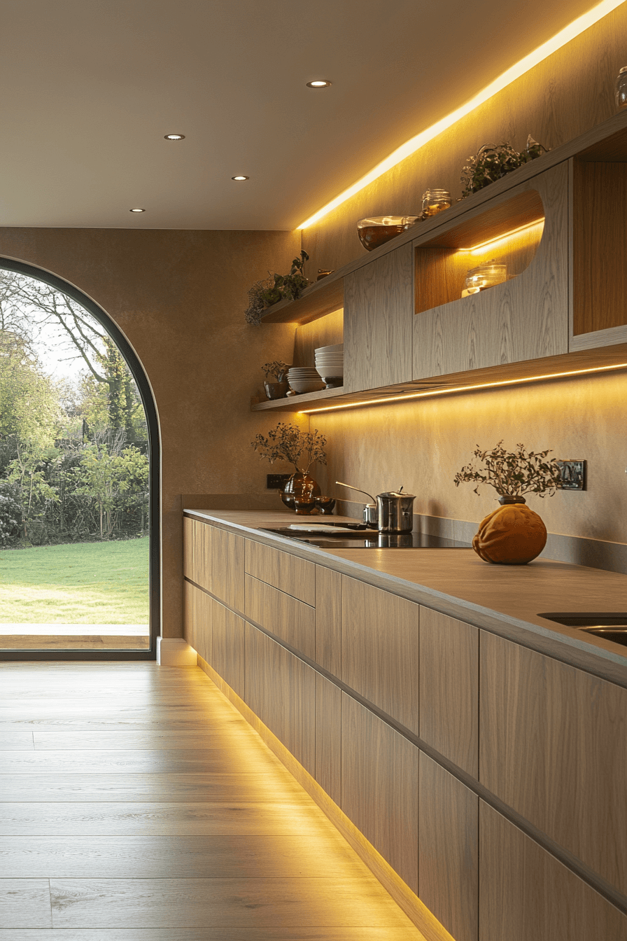 light oak kitchen cabinets