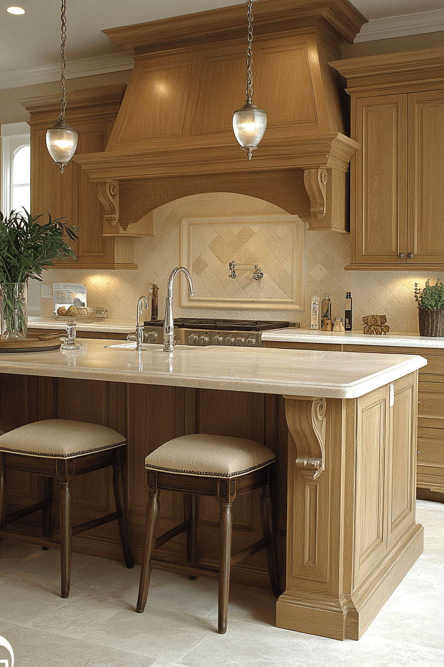 light oak kitchen cabinets