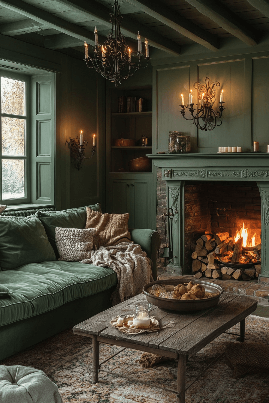 olive green couch living room ideas