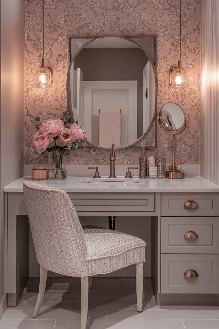 granny chic bathroom
