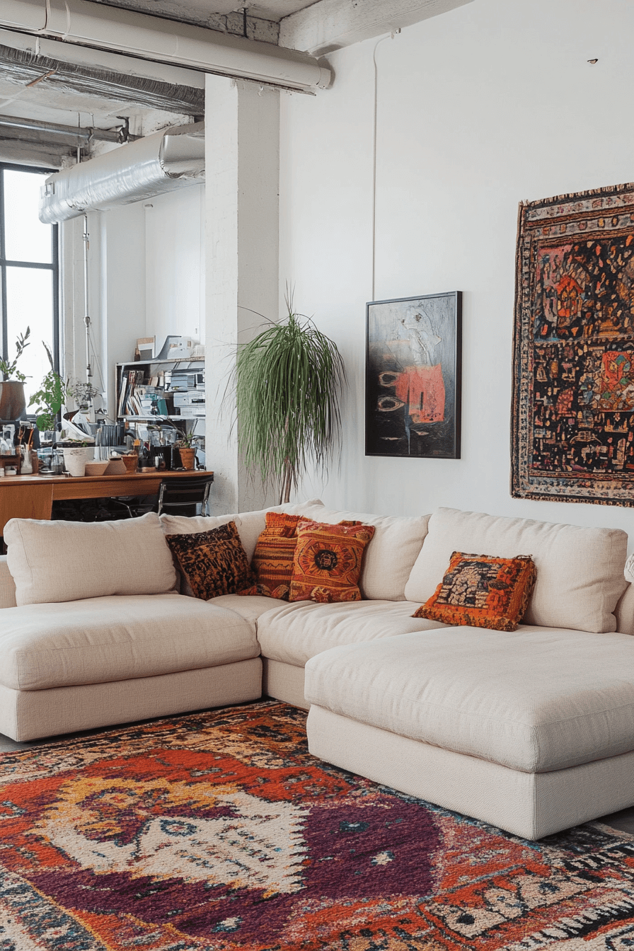 cream couch living room