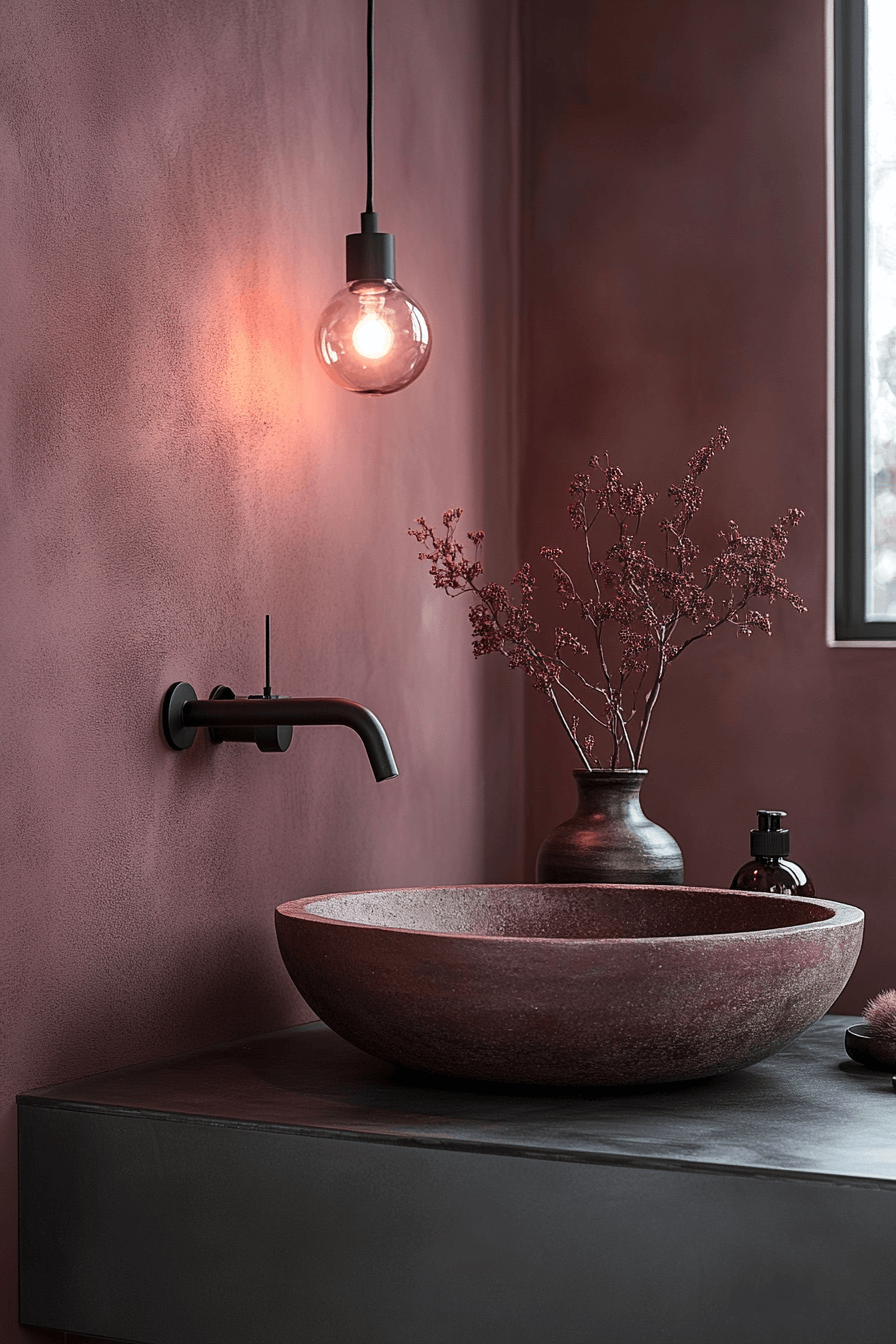 27+ Moody Powder Room Ideas That Turn Simplicity Into Stunning Beauty moody powder room