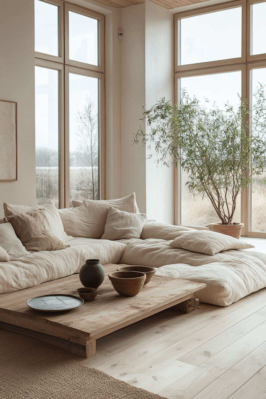 cream couch living room