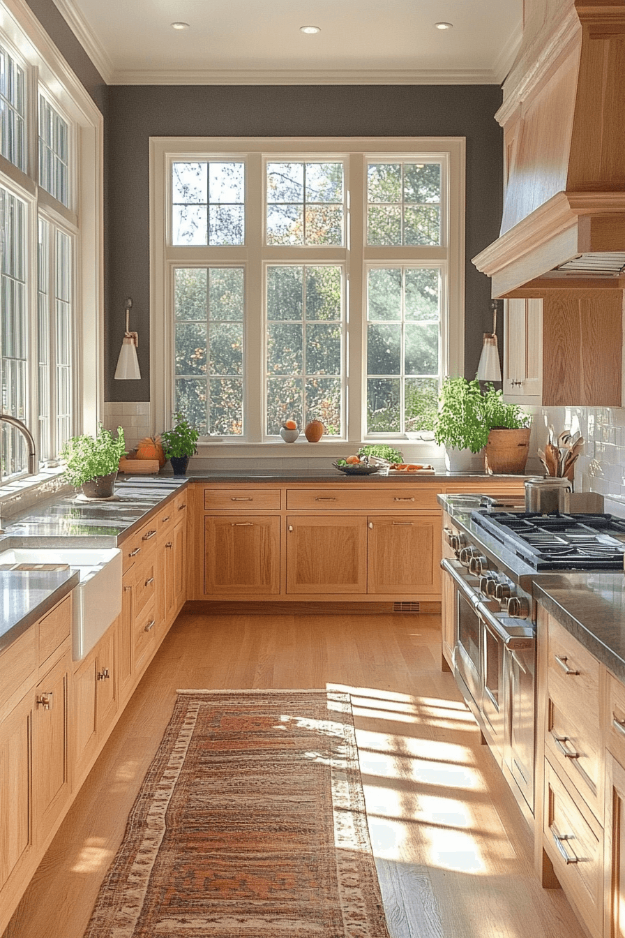 light oak kitchen cabinets