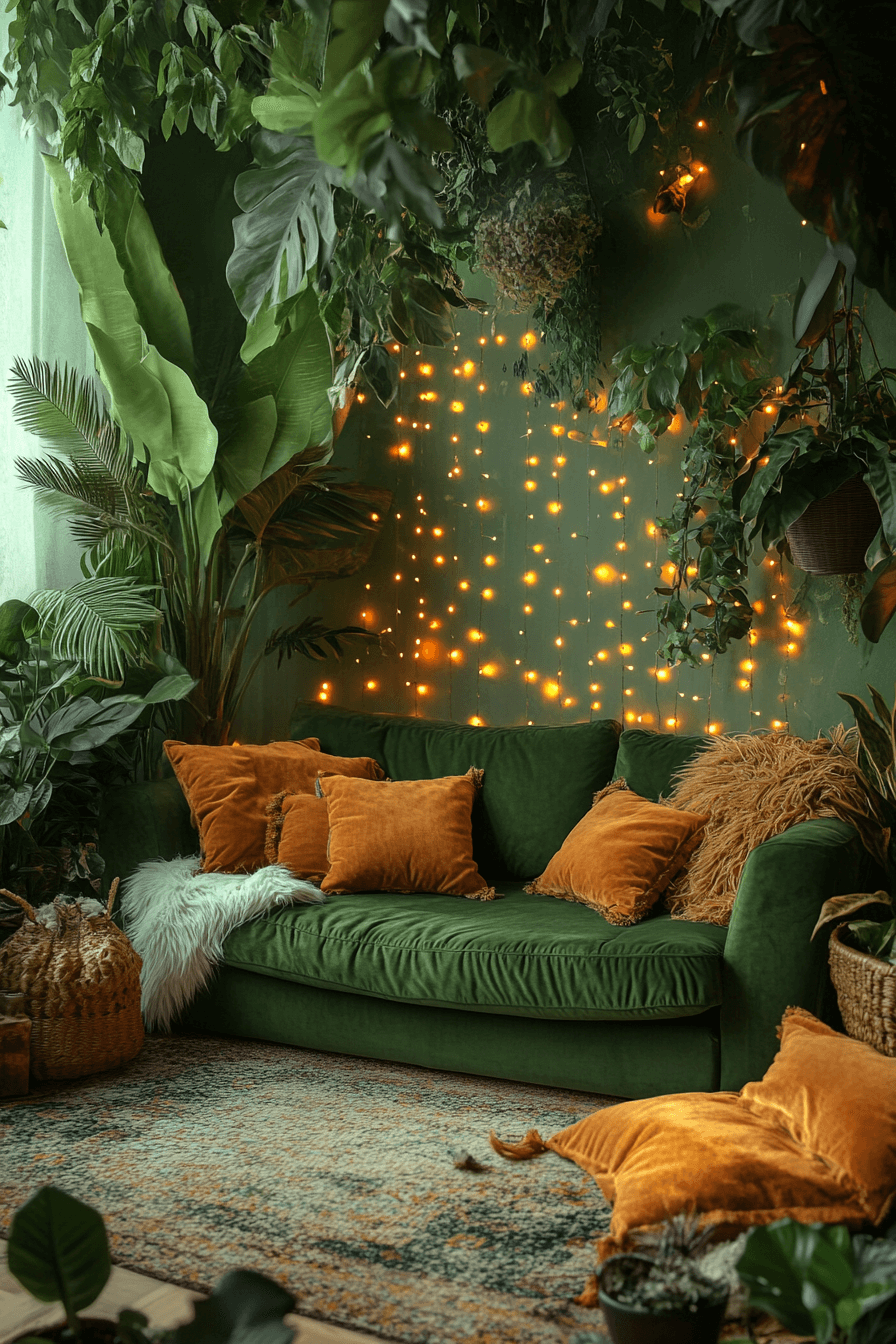 olive green couch living room ideas