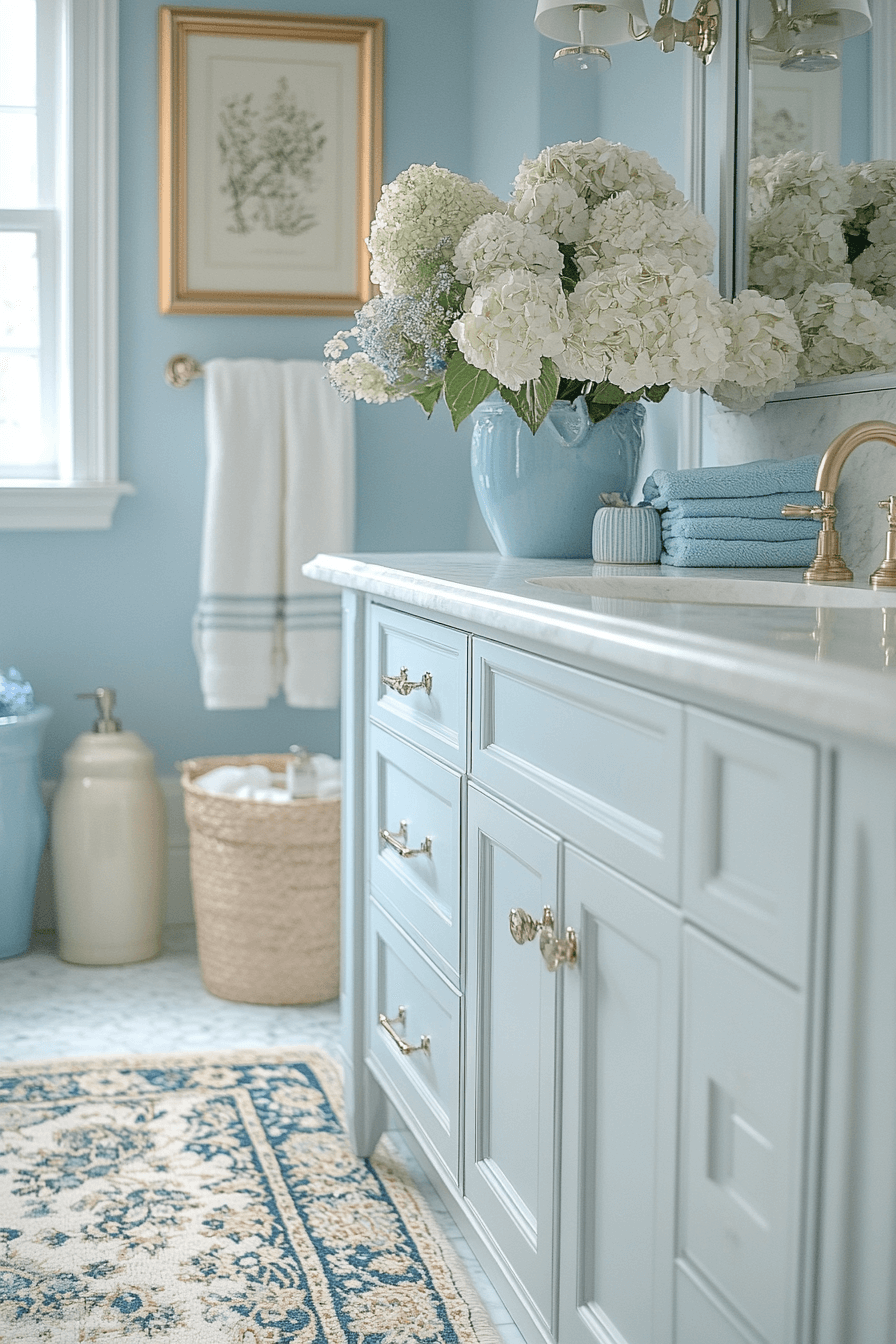 granny chic bathroom