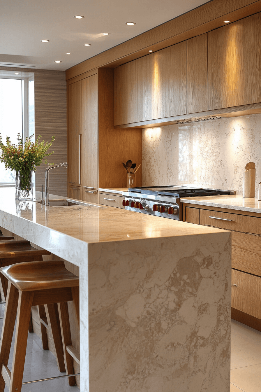 light oak kitchen cabinets