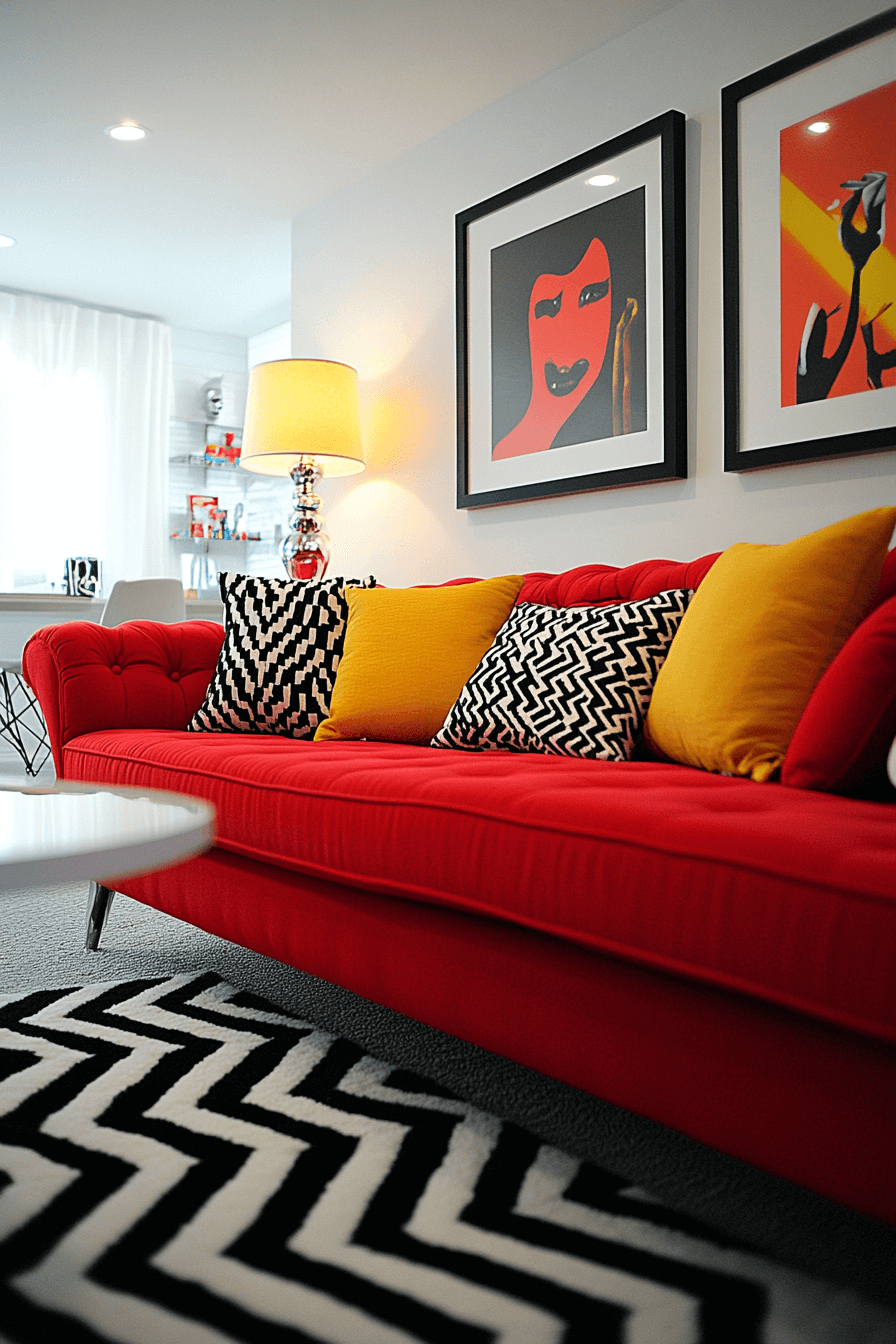 27+ Red Couch Living Room Ideas to Transform Small Spaces With Big Impact red couch living room