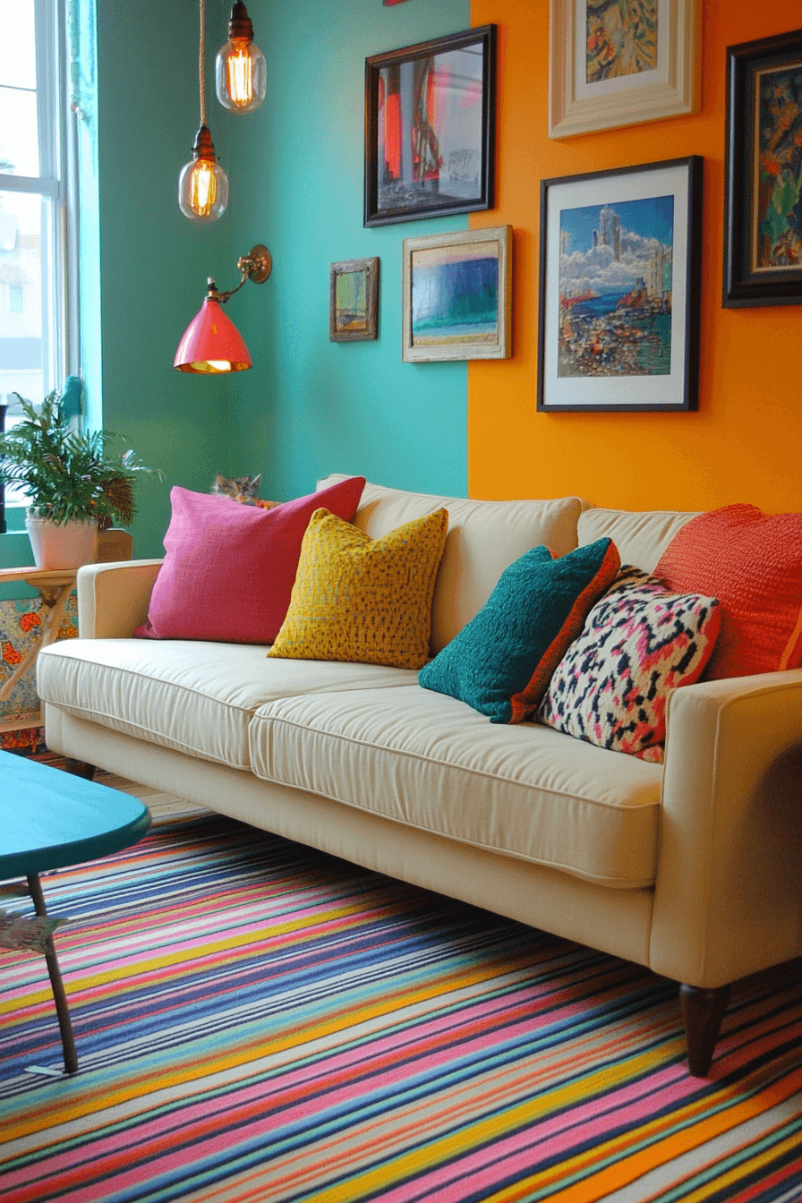 cream couch living room