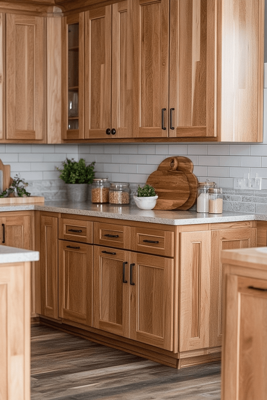 light oak kitchen cabinets