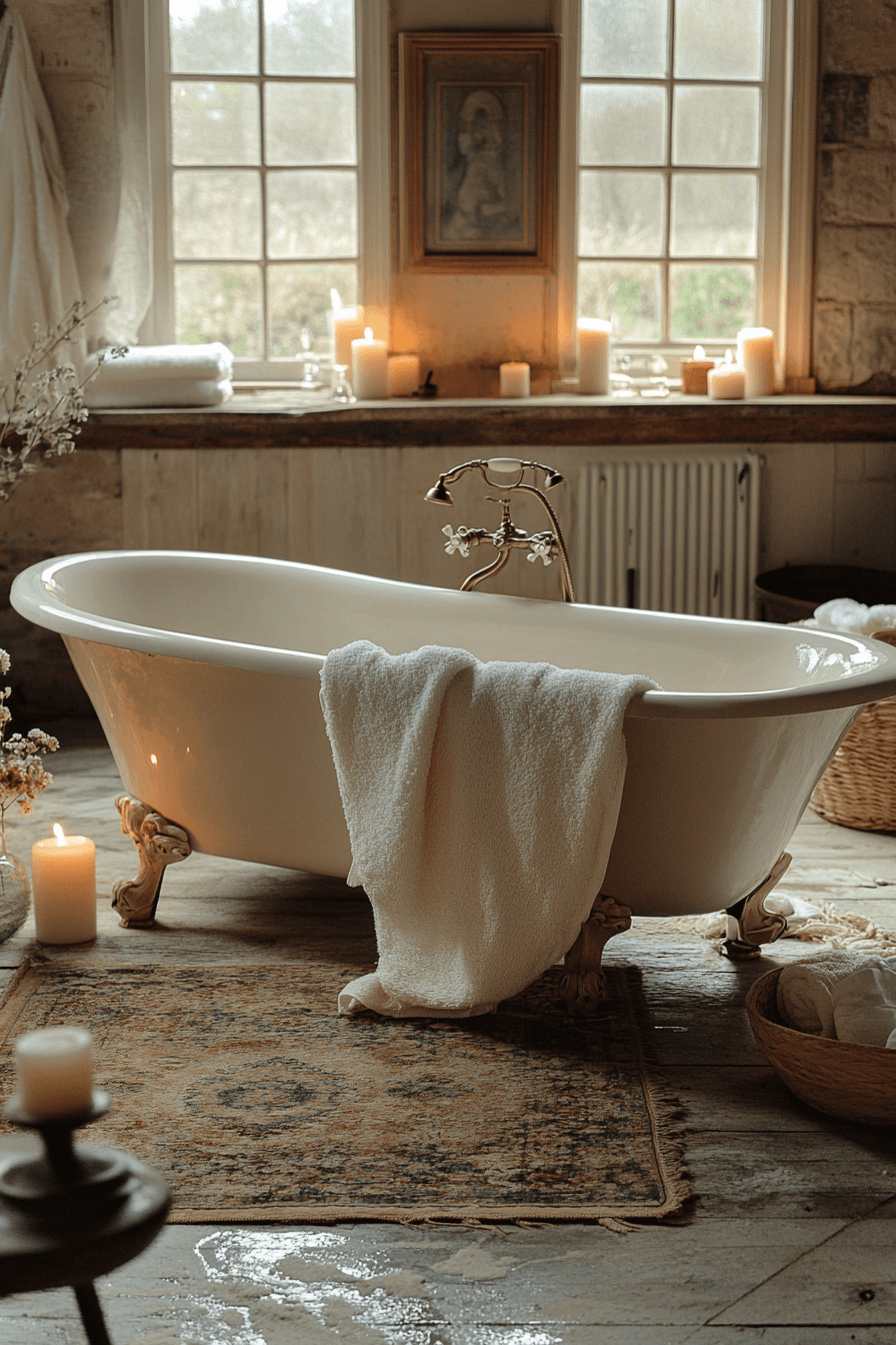 granny chic bathroom