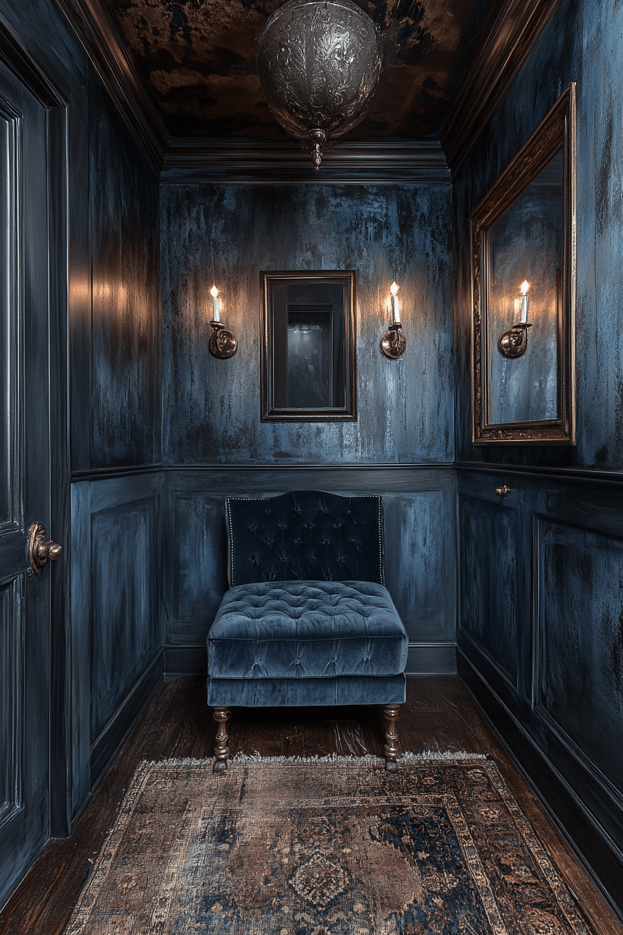 27+ Moody Powder Room Ideas That Turn Simplicity Into Stunning Beauty moody powder room