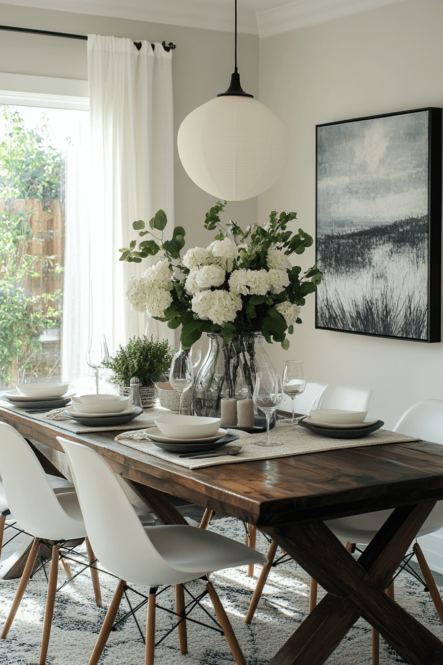 granny chic dining room